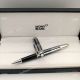 Mont Blanc Meisterstuck Solitaire Silver & Black Rollerball pen AAA+ (2)_th.jpg